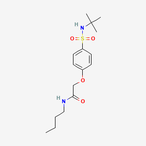 molecular formula C16H26N2O4S B7688529 N-butyl-2-(4-(N-(tert-butyl)sulfamoyl)phenoxy)acetamide 