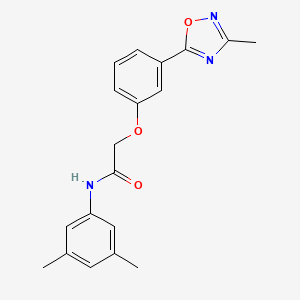 molecular formula C19H19N3O3 B7688592 N-(3,5-dimethylphenyl)-2-(3-(3-methyl-1,2,4-oxadiazol-5-yl)phenoxy)acetamide 