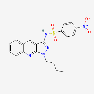 N-(1-butyl-1H-pyrazolo[3,4-b]quinolin-3-yl)-4-nitrobenzenesulfonamide