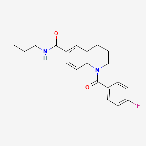 1-(4-fluorobenzoyl)-N-propyl-1,2,3,4-tetrahydroquinoline-6-carboxamide