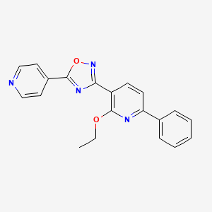 3-(2-ethoxy-6-phenylpyridin-3-yl)-5-(pyridin-4-yl)-1,2,4-oxadiazole