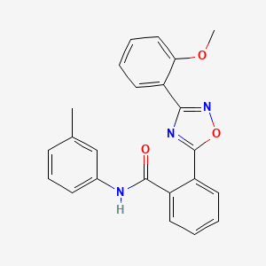 2-(3-(2-methoxyphenyl)-1,2,4-oxadiazol-5-yl)-N-(m-tolyl)benzamide