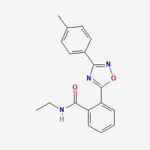 N-ethyl-2-(3-(p-tolyl)-1,2,4-oxadiazol-5-yl)benzamide