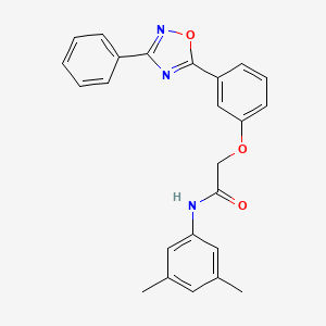 N-(3,5-dimethylphenyl)-2-(3-(3-phenyl-1,2,4-oxadiazol-5-yl)phenoxy)acetamide