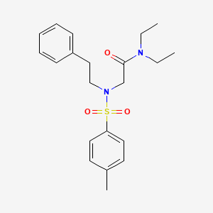 2-[N-(2-phenylethyl)4-methylbenzenesulfonamido]-N-(propan-2-yl)acetamide