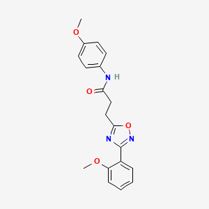 N-(4-methoxyphenyl)-3-(3-(2-methoxyphenyl)-1,2,4-oxadiazol-5-yl)propanamide