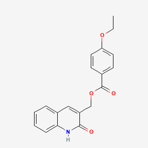 molecular formula C19H17NO4 B7688989 (2-hydroxyquinolin-3-yl)methyl 4-ethoxybenzoate 
