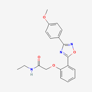 N-ethyl-2-(2-(3-(4-methoxyphenyl)-1,2,4-oxadiazol-5-yl)phenoxy)acetamide