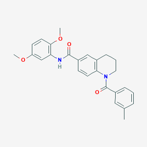 N-(3-methoxypropyl)-1-(3-methylbenzoyl)-1,2,3,4-tetrahydroquinoline-6-carboxamide