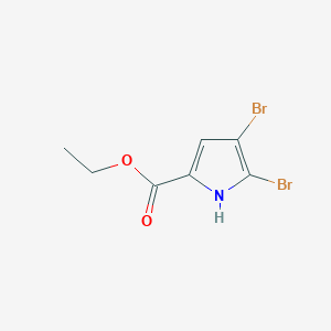 molecular formula C7H7Br2NO2 B7689089 Ethyl 4,5-dibromo-1H-pyrrole-2-carboxylate CAS No. 516465-86-4