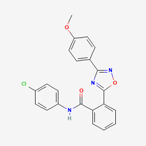 N-(4-chlorophenyl)-2-(3-(4-methoxyphenyl)-1,2,4-oxadiazol-5-yl)benzamide