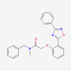 N-benzyl-N-methyl-2-(2-(3-phenyl-1,2,4-oxadiazol-5-yl)phenoxy)acetamide