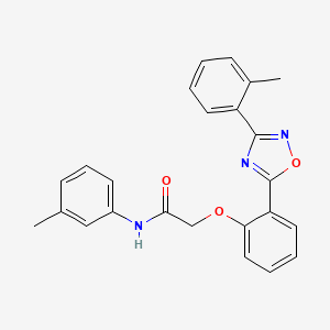 N-(m-tolyl)-2-(2-(3-(o-tolyl)-1,2,4-oxadiazol-5-yl)phenoxy)acetamide