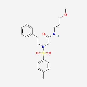 N-{2-[4-(2-fluorophenyl)piperazin-1-yl]-2-oxoethyl}-4-methyl-N-(2-phenylethyl)benzene-1-sulfonamide