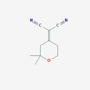 molecular formula C10H12N2O B7689430 2-(2,2-Dimethyltetrahydro-4H-pyran-4-ylidene)malononitrile CAS No. 65413-43-6