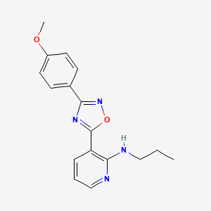 3-(3-(4-methoxyphenyl)-1,2,4-oxadiazol-5-yl)-N-propylpyridin-2-amine