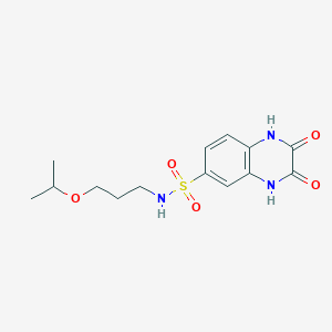 N-(3-isopropoxypropyl)-2,3-dioxo-1,2,3,4-tetrahydroquinoxaline-6-sulfonamide