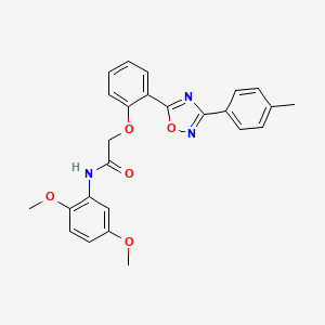 N-(2,5-dimethoxyphenyl)-2-(2-(3-(p-tolyl)-1,2,4-oxadiazol-5-yl)phenoxy)acetamide