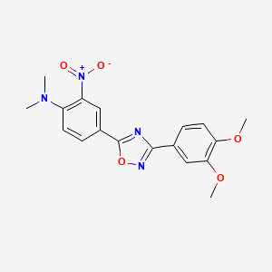 4-[3-(3,4-dimethoxyphenyl)-1,2,4-oxadiazol-5-yl]-N,N-dimethyl-2-nitroaniline