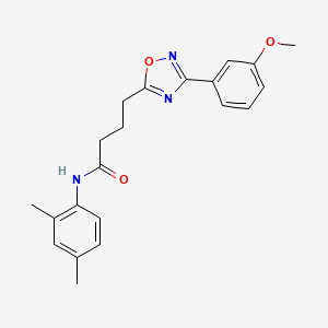 N-(2,4-dimethylphenyl)-4-(3-(3-methoxyphenyl)-1,2,4-oxadiazol-5-yl)butanamide