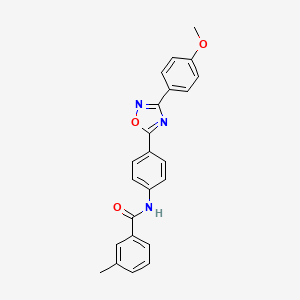 N-{4-[3-(4-methoxyphenyl)-1,2,4-oxadiazol-5-yl]phenyl}-3-methylbenzamide