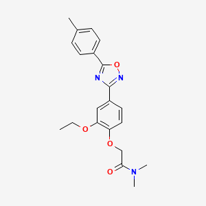 2-{2-ethoxy-4-[5-(4-methylphenyl)-1,2,4-oxadiazol-3-yl]phenoxy}-N,N-dimethylacetamide