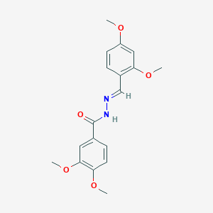 3,4-dimethoxy-N'-[(E)-(4-propoxyphenyl)methylidene]benzohydrazide