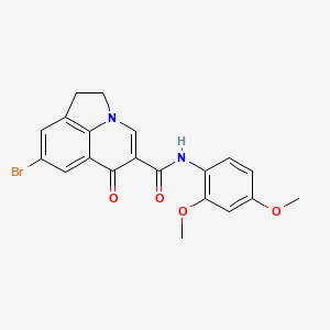 8-bromo-N-(2,4-dimethoxyphenyl)-6-oxo-2,6-dihydro-1H-pyrrolo[3,2,1-ij]quinoline-5-carboxamide