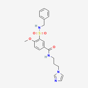 3-(benzylsulfamoyl)-4-methoxy-N-(2-phenylethyl)benzamide