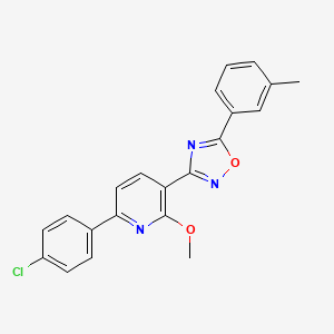 3-(6-(4-chlorophenyl)-2-methoxypyridin-3-yl)-5-(m-tolyl)-1,2,4-oxadiazole