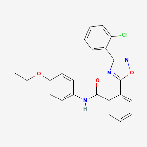 2-[3-(2-chlorophenyl)-1,2,4-oxadiazol-5-yl]-N-(4-ethoxyphenyl)benzamide