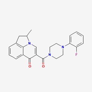 5-(4-(2-fluorophenyl)piperazine-1-carbonyl)-2-methyl-1H-pyrrolo[3,2,1-ij]quinolin-6(2H)-one