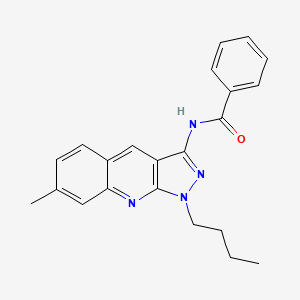 N-(1-butyl-7-methyl-1H-pyrazolo[3,4-b]quinolin-3-yl)benzamide