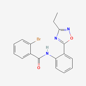 2-bromo-N-(2-(3-ethyl-1,2,4-oxadiazol-5-yl)phenyl)benzamide