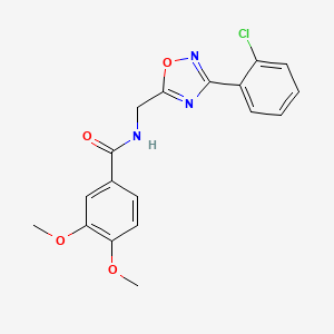 N-((3-(2-chlorophenyl)-1,2,4-oxadiazol-5-yl)methyl)-3,4-dimethoxybenzamide