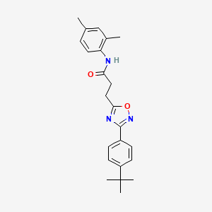 3-(3-(4-(tert-butyl)phenyl)-1,2,4-oxadiazol-5-yl)-N-(2,4-dimethylphenyl)propanamide