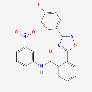 2-(3-(4-fluorophenyl)-1,2,4-oxadiazol-5-yl)-N-(3-nitrophenyl)benzamide