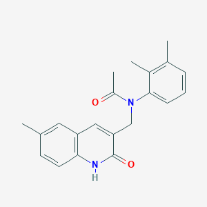 molecular formula C21H22N2O2 B7690308 N-(2,3-dimethylphenyl)-N-((2-hydroxy-6-methylquinolin-3-yl)methyl)acetamide 