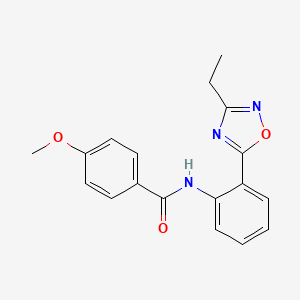 N-(2-(3-ethyl-1,2,4-oxadiazol-5-yl)phenyl)-4-methoxybenzamide