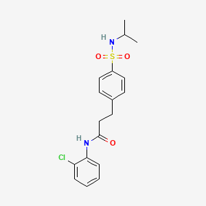 N-(2-chlorophenyl)-3-(4-(N-isopropylsulfamoyl)phenyl)propanamide