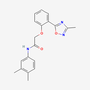 N-(3,4-dimethylphenyl)-2-(2-(3-methyl-1,2,4-oxadiazol-5-yl)phenoxy)acetamide