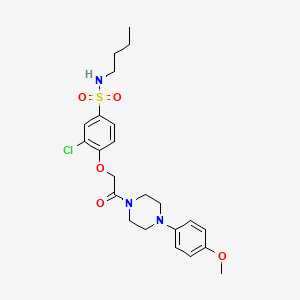 molecular formula C23H30ClN3O5S B7690519 4-methanesulfonamido-N-(prop-2-en-1-yl)benzene-1-sulfonamide 