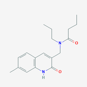 N-((2-hydroxy-7-methylquinolin-3-yl)methyl)-N-propylbutyramide