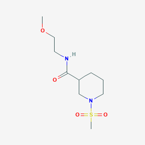 molecular formula C10H20N2O4S B7690523 N-(2-methoxyethyl)-1-methylsulfonylpiperidine-3-carboxamide CAS No. 697774-67-7