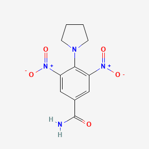 3,5-Dinitro-4-(pyrrolidin-1-yl)benzamide