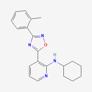 N-cyclohexyl-3-(3-(o-tolyl)-1,2,4-oxadiazol-5-yl)pyridin-2-amine