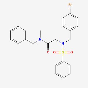 2-{N-[(4-bromophenyl)methyl]benzenesulfonamido}-N-(prop-2-en-1-yl)acetamide