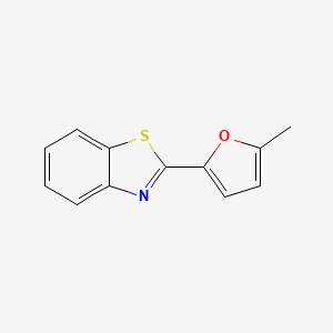 molecular formula C12H9NOS B7690657 2-(5-甲基呋喃-2-基)苯并[d]噻唑 CAS No. 3027-83-6