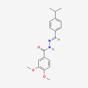 3,4-dimethoxy-N'-[(E)-[4-(prop-2-en-1-yloxy)phenyl]methylidene]benzohydrazide