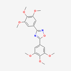 molecular formula C20H22N2O7 B7690742 3,5-bis(3,4,5-trimethoxyphenyl)-1,2,4-oxadiazole 